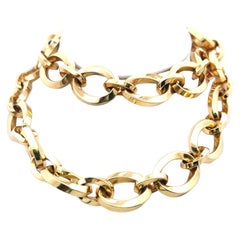 Tiffany & Co Vintage 209 Grams 18 Karat Yellow Gold Link Necklace
