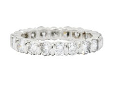 Tiffany & Co. Vintage 2.20 Carat Diamond Platinum Eternity Stacking Band Ring