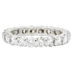 Tiffany & Co. Vintage 2.20 Carat Diamond Platinum Eternity Stacking Band Ring