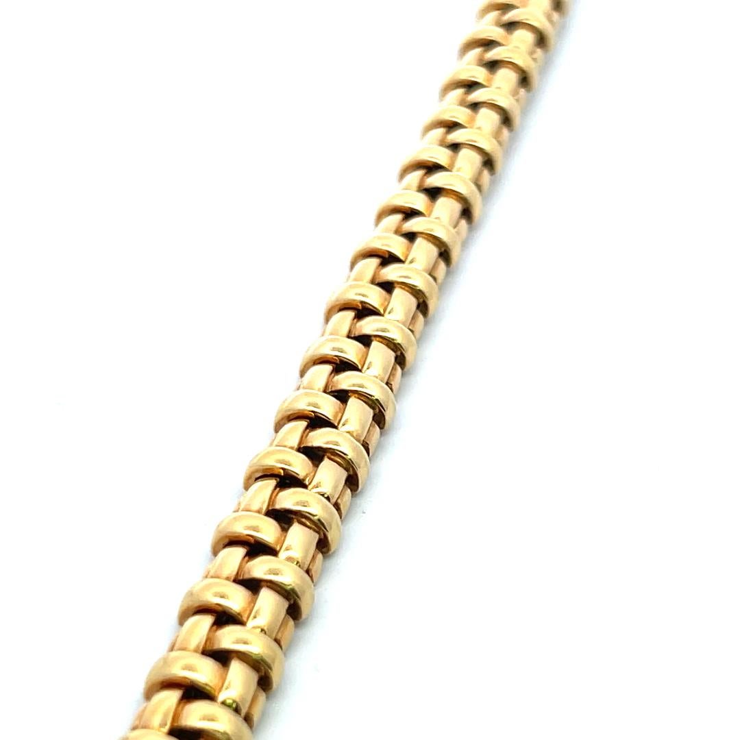 Tiffany & Co Vintage 48.60 Grams 18 Karat Yellow Gold Link Bracelet im Angebot 2