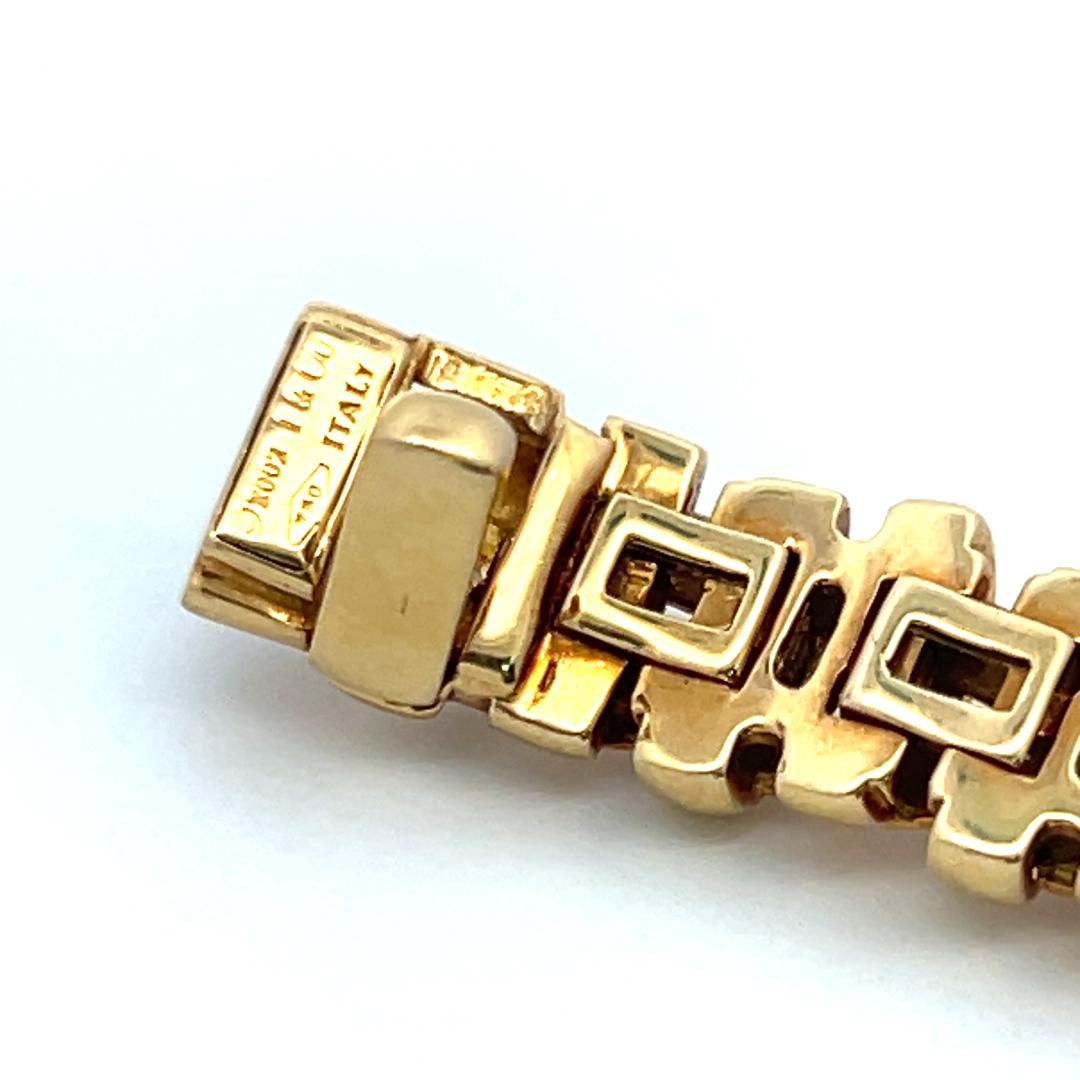 Tiffany & Co Vintage 48.60 Grams 18 Karat Yellow Gold Link Bracelet im Angebot 5