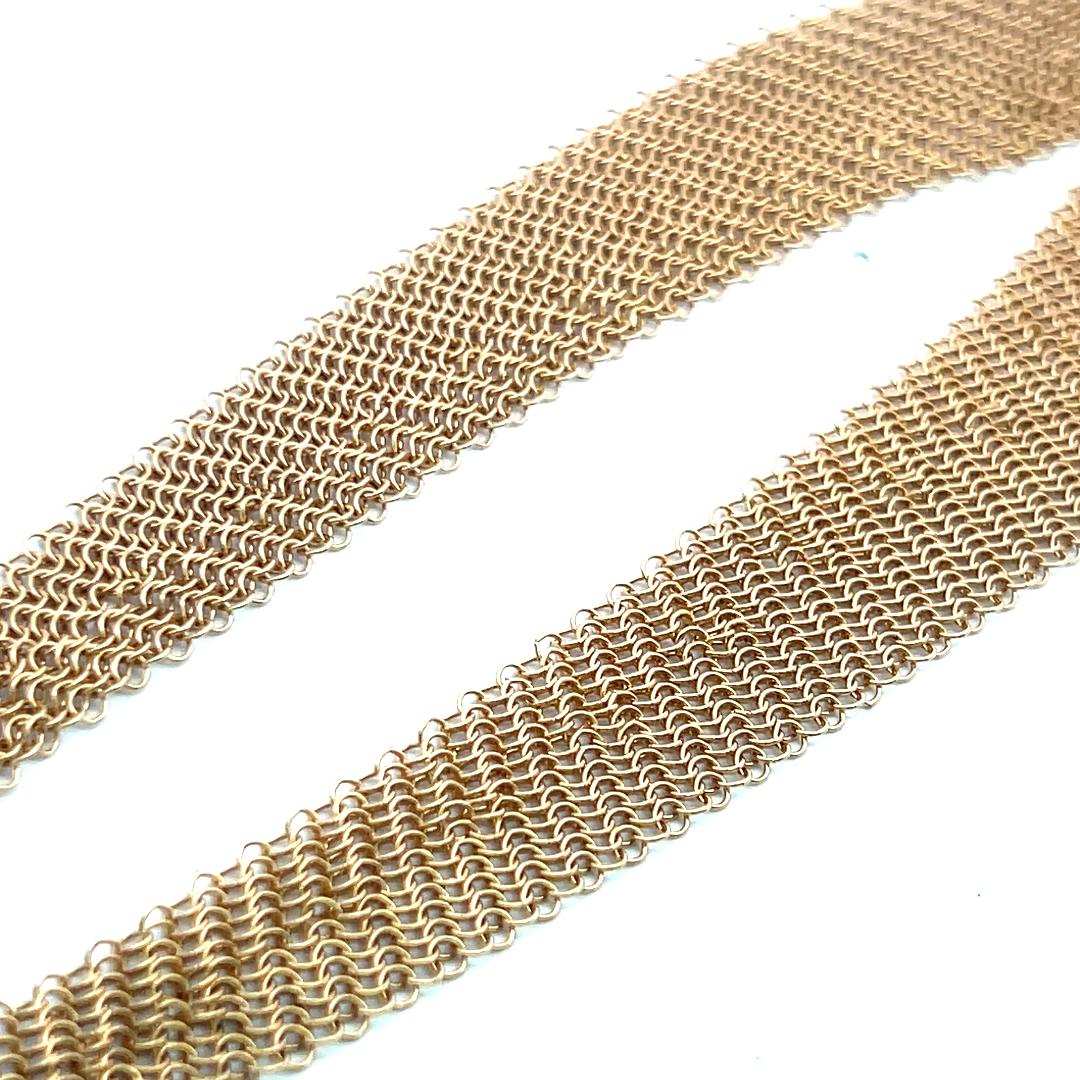 Tiffany & Co Vintage 54.36 Grammes Maille Or Jaune 18 Karat Collier en vente 5