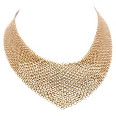 Tiffany & Co. Vintage 54,36 grammi di collana a maglie in oro giallo 18 carati