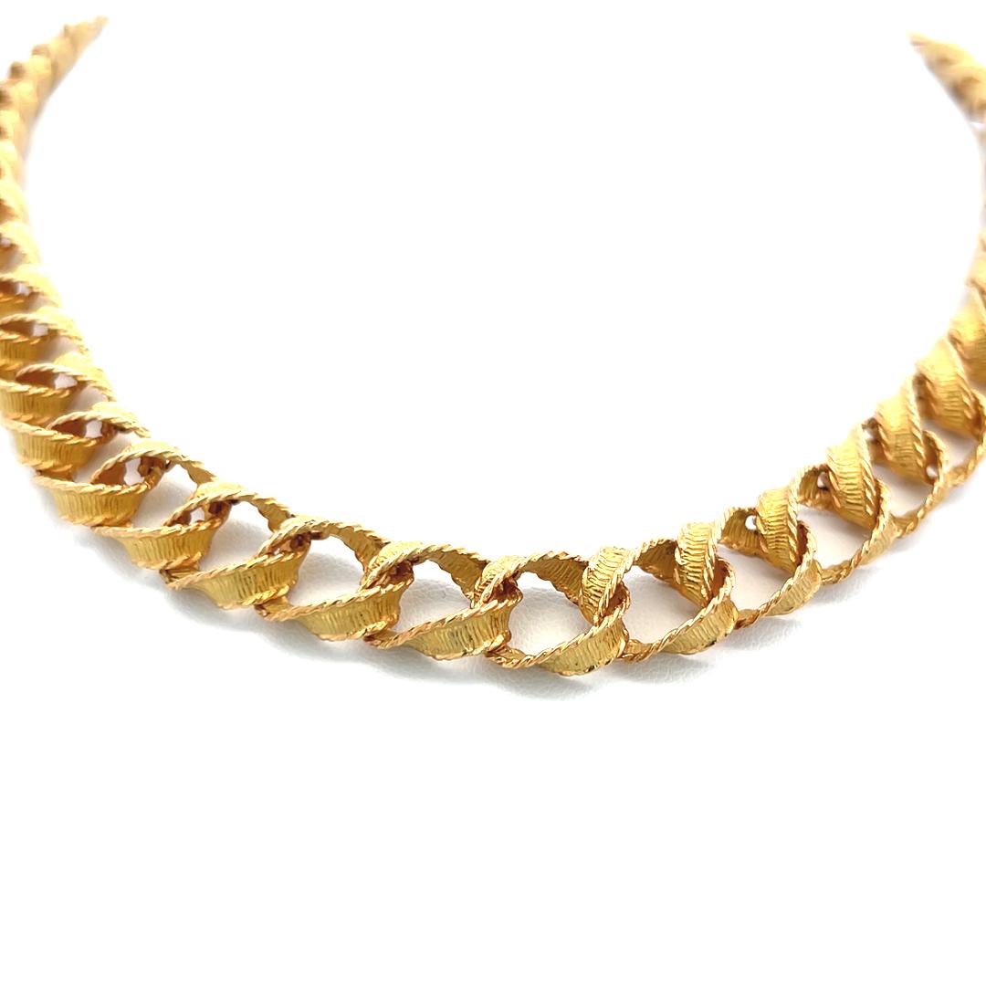 A. Link & Co. vintage da 59,20 grammi in oro giallo 18 carati, collana con anelli in vendita 1