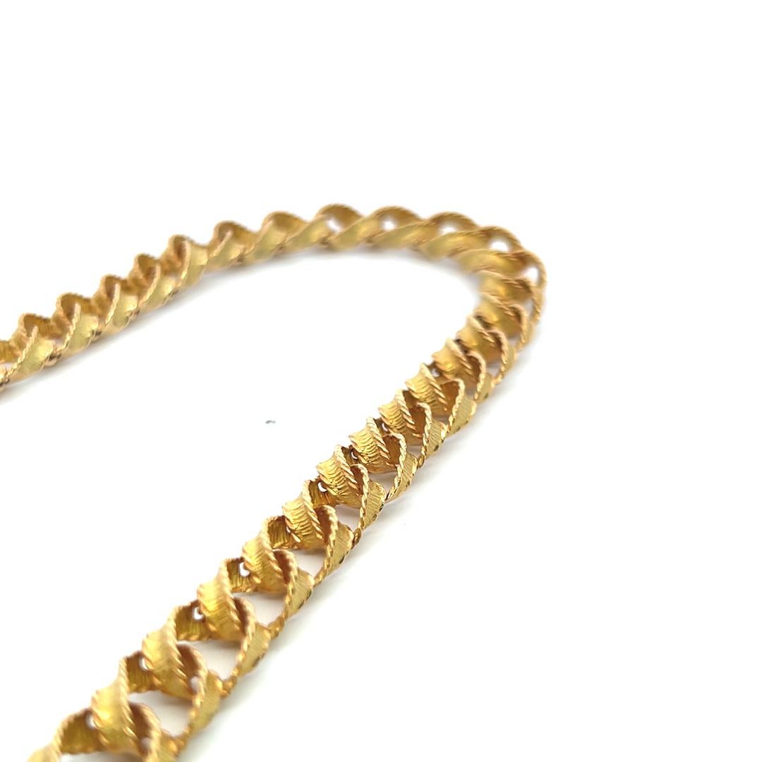 A. Link & Co. vintage da 59,20 grammi in oro giallo 18 carati, collana con anelli in vendita 2