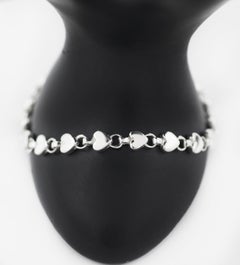Tiffany & Co. Vintage 925 Silver Heart link Bracelet