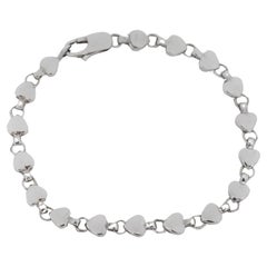Tiffany & Co. Retro 925 Silver Heart link Bracelet