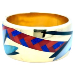 Tiffany & Co Vintage 96.50 Grams 18 Karat Yellow Gold Bangle Bracelet