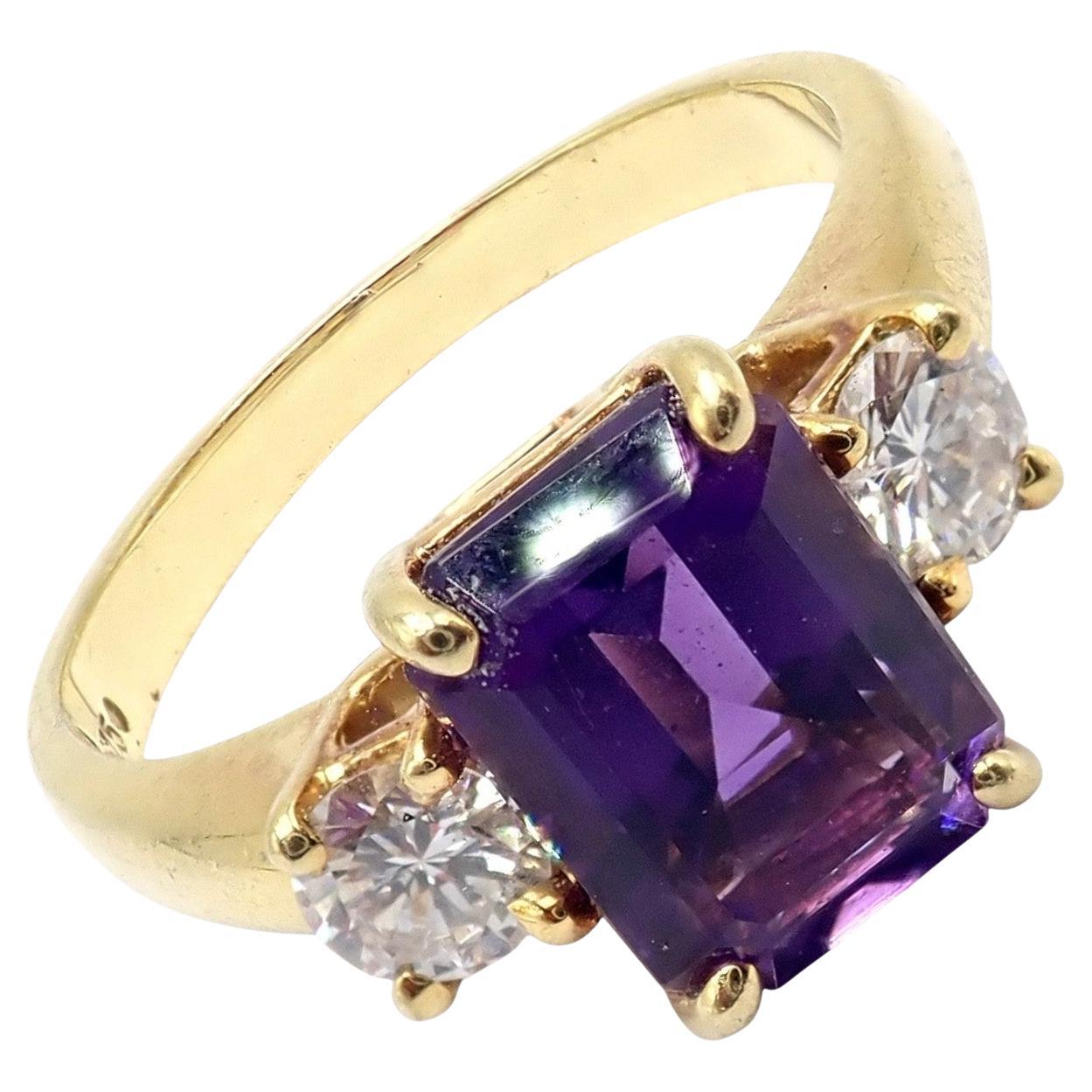 Anello Cocktail Tiffany
Co. vintage con ametista e diamante in oro giallo