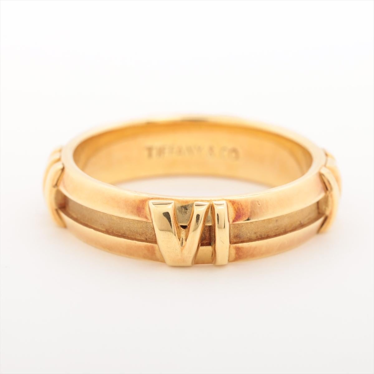 Tiffany & Co. Vintage Atlas Ring Yellow Gold In Good Condition In Humacao, PR