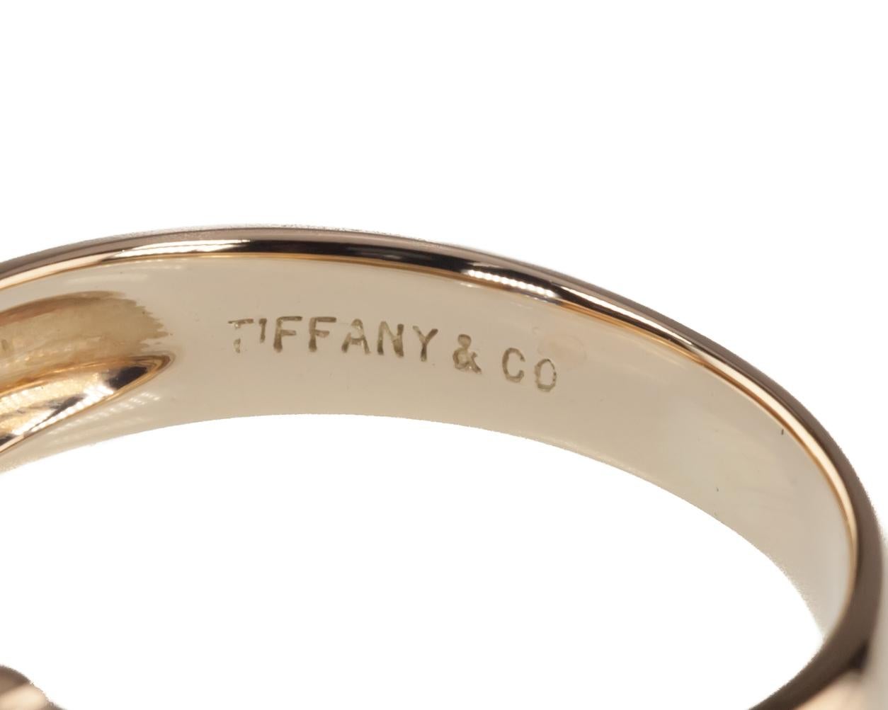 Tiffany & Co. Vintage Baguette Sapphire Ring in Gelbgold mit Box 1