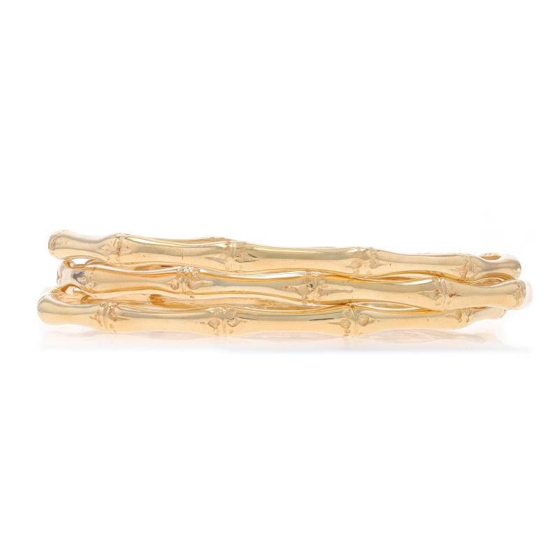 Women's Tiffany & Co. Vintage Bamboo Set of 3 Bangle Bracelets 7 3/4