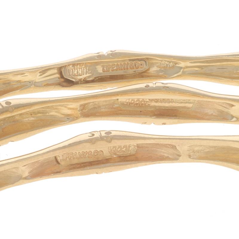 Tiffany & Co. Vintage Bamboo Set of 3 Bangle Bracelets 7 3/4