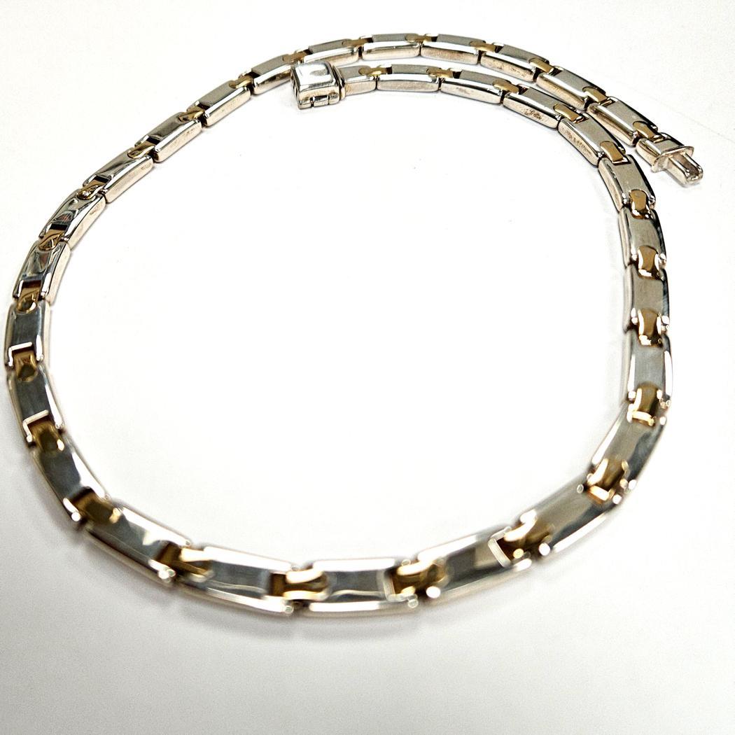 Moderno Tiffany & Co. Collana vintage A Link - Oro giallo 18 carati e argento, 45g in vendita