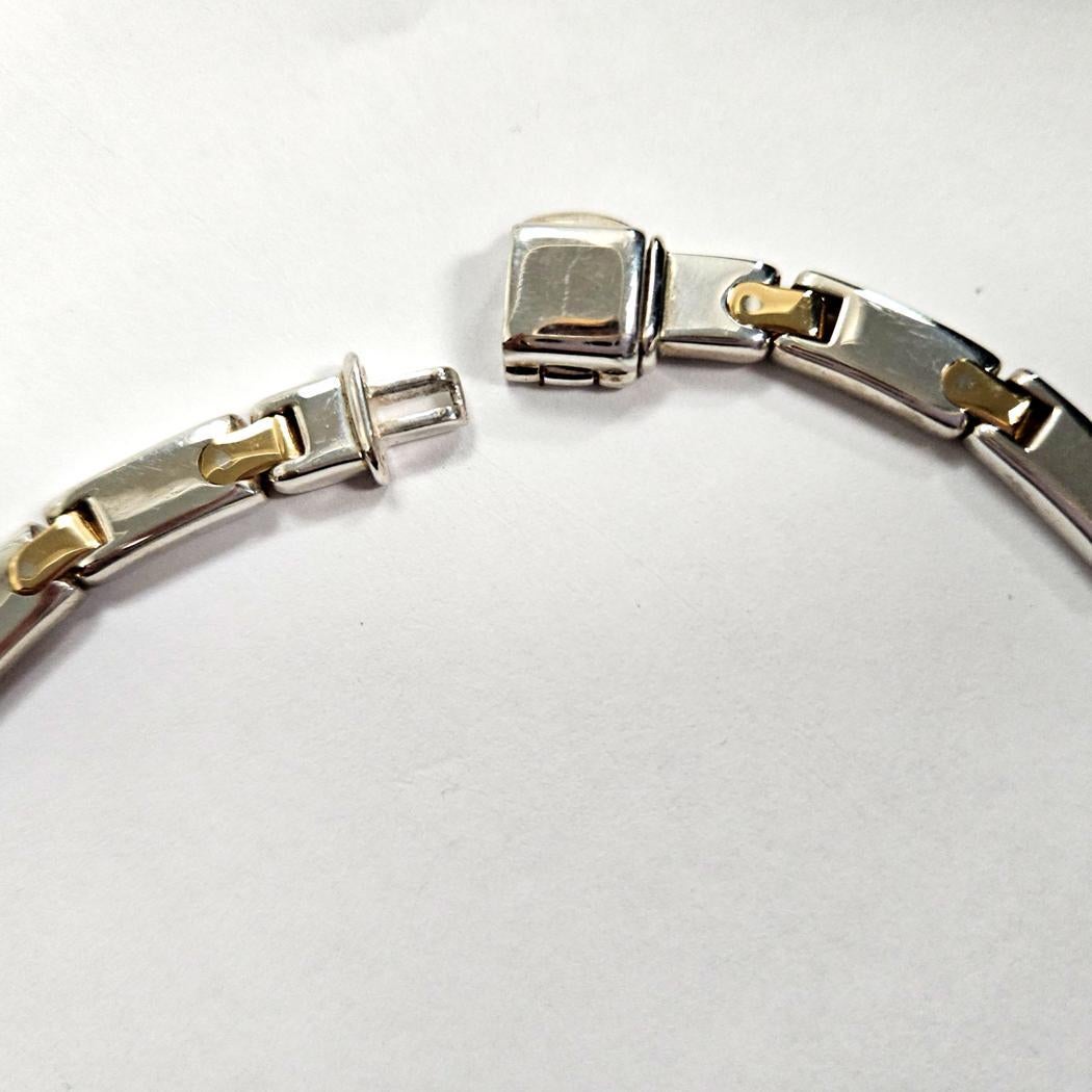 Tiffany & Co. Collana vintage A Link - Oro giallo 18 carati e argento, 45g In condizioni ottime in vendita a North Miami, FL