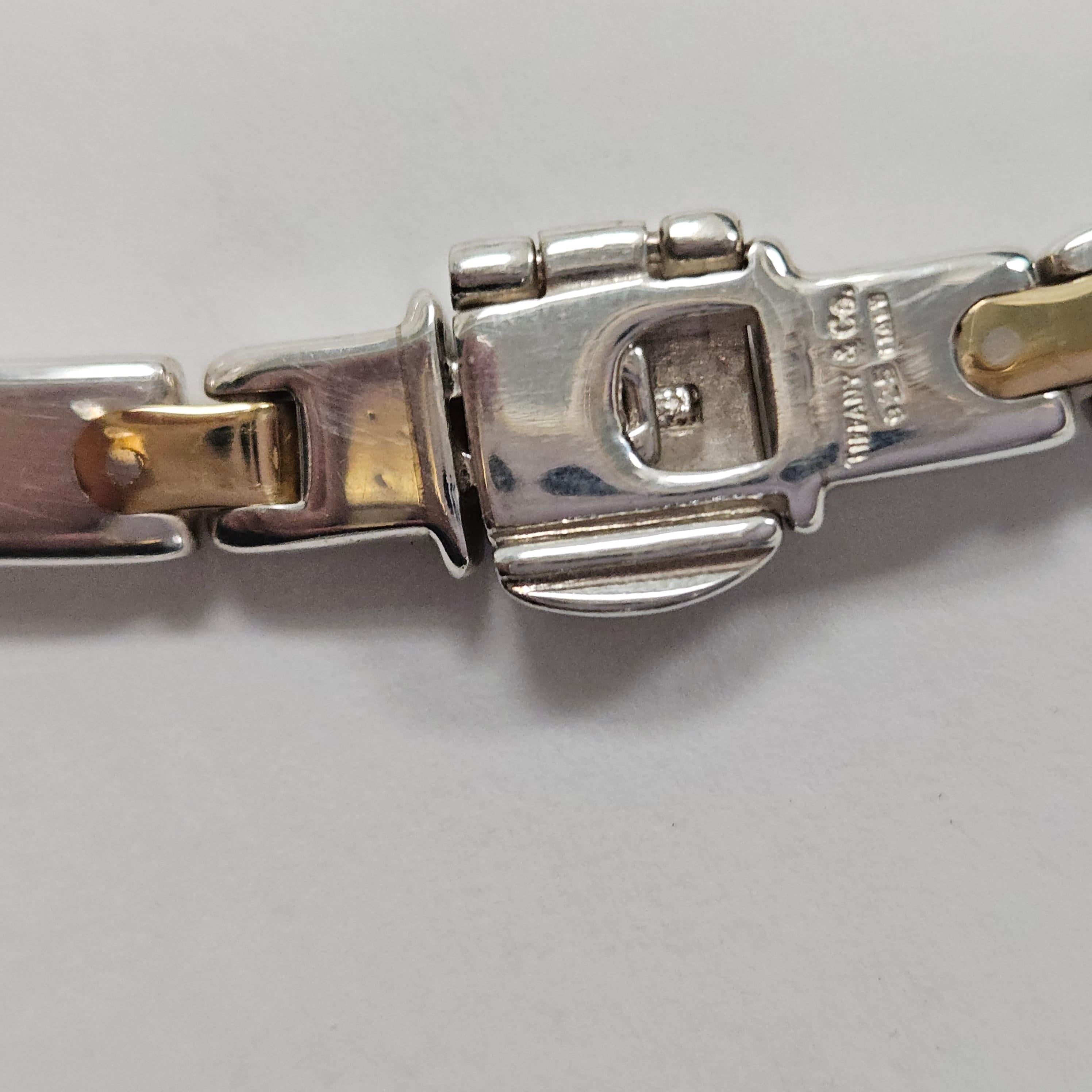 Tiffany & Co. Collana vintage A Link - Oro giallo 18 carati e argento, 45g in vendita 1