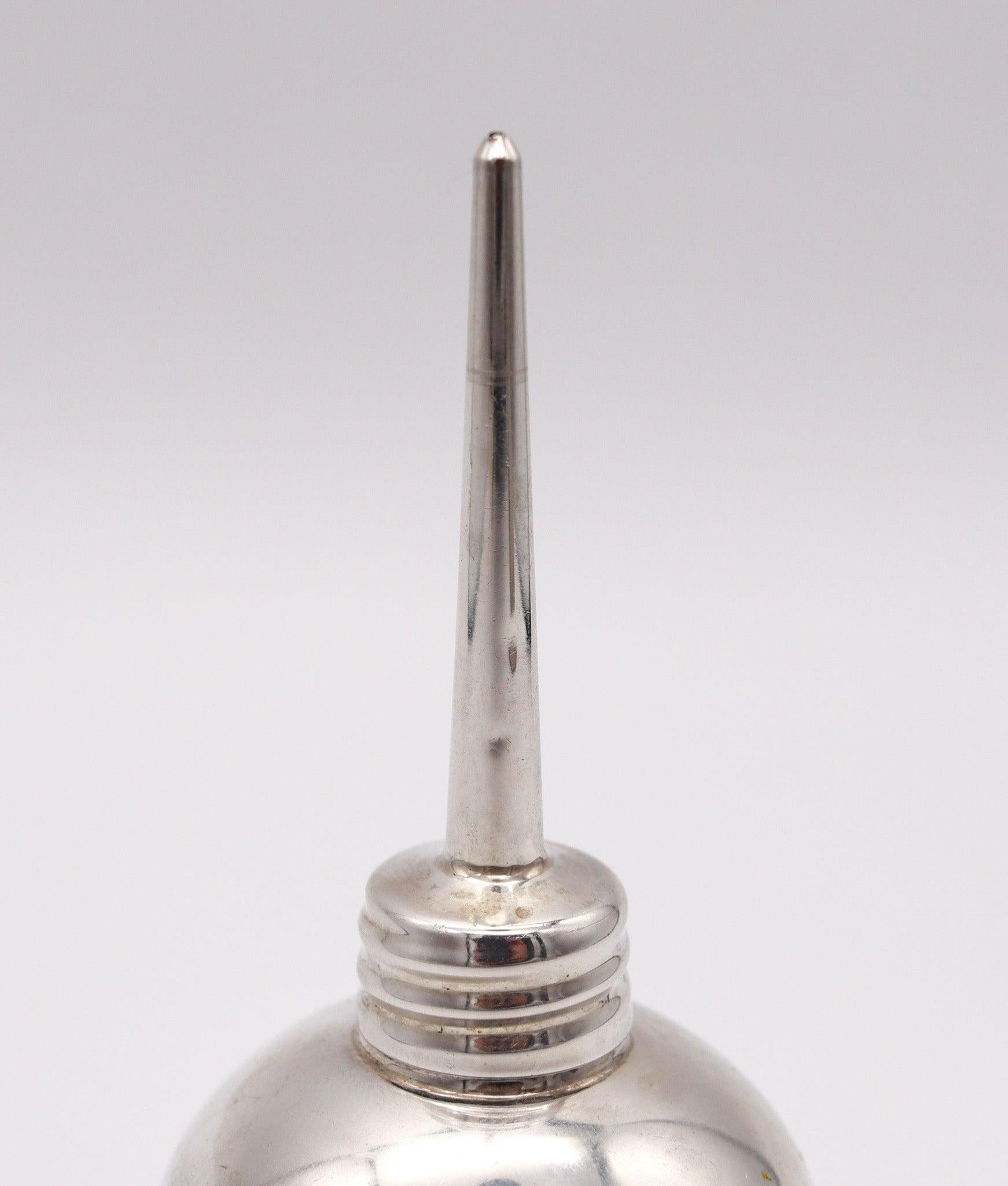 Mid-Century Modern TIFFANY & CO. Vintage Bar Vermouth Oil Pump Drop Filler In .925 Sterling Silver