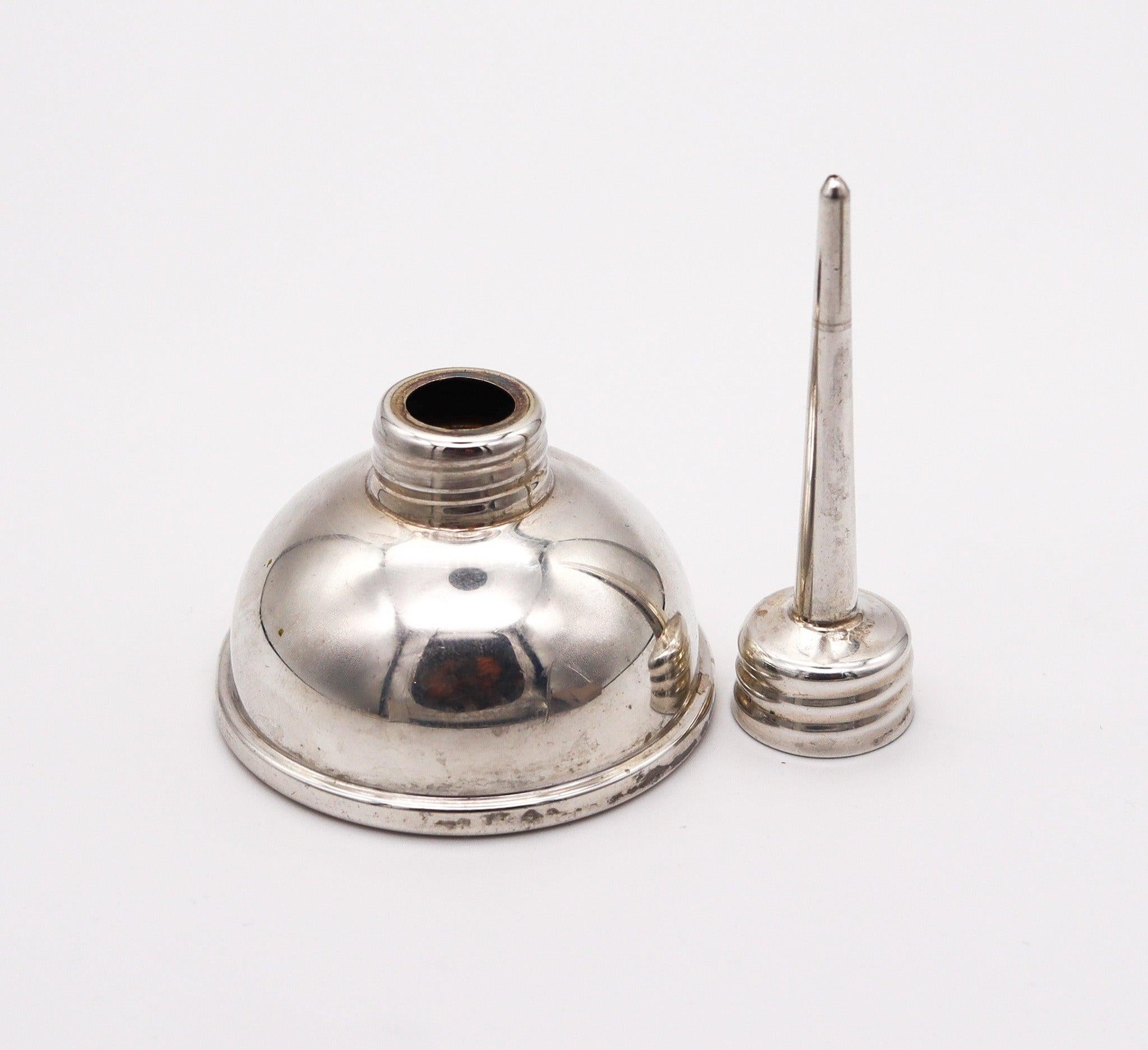 American TIFFANY & CO. Vintage Bar Vermouth Oil Pump Drop Filler In .925 Sterling Silver