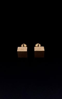 Tiffany & Co. Vintage Bark Finish 18k Yellow Gold Cufflinks
