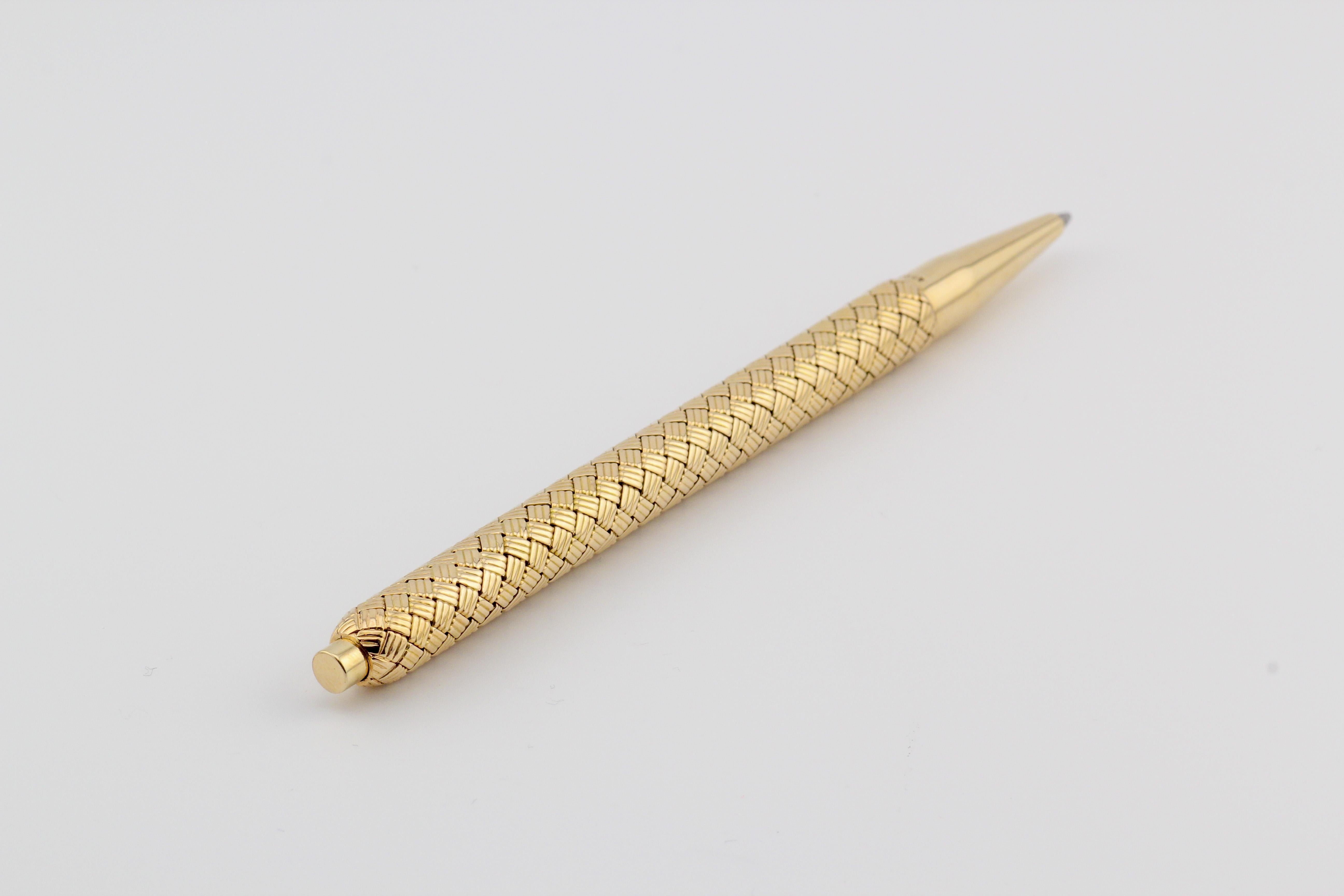 tiffany gold pen