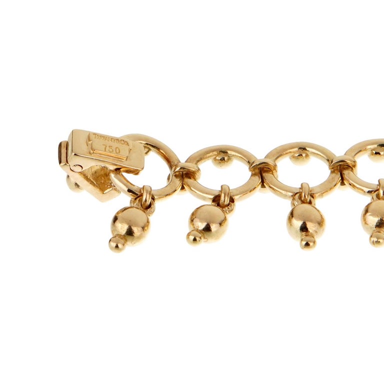 Tiffany and co gold bead bracelet clearance