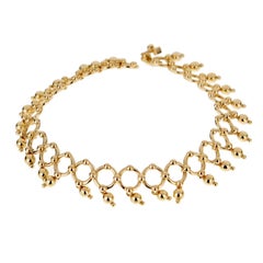 Tiffany & Co Vintage Beaded Yellow Gold Bracelet