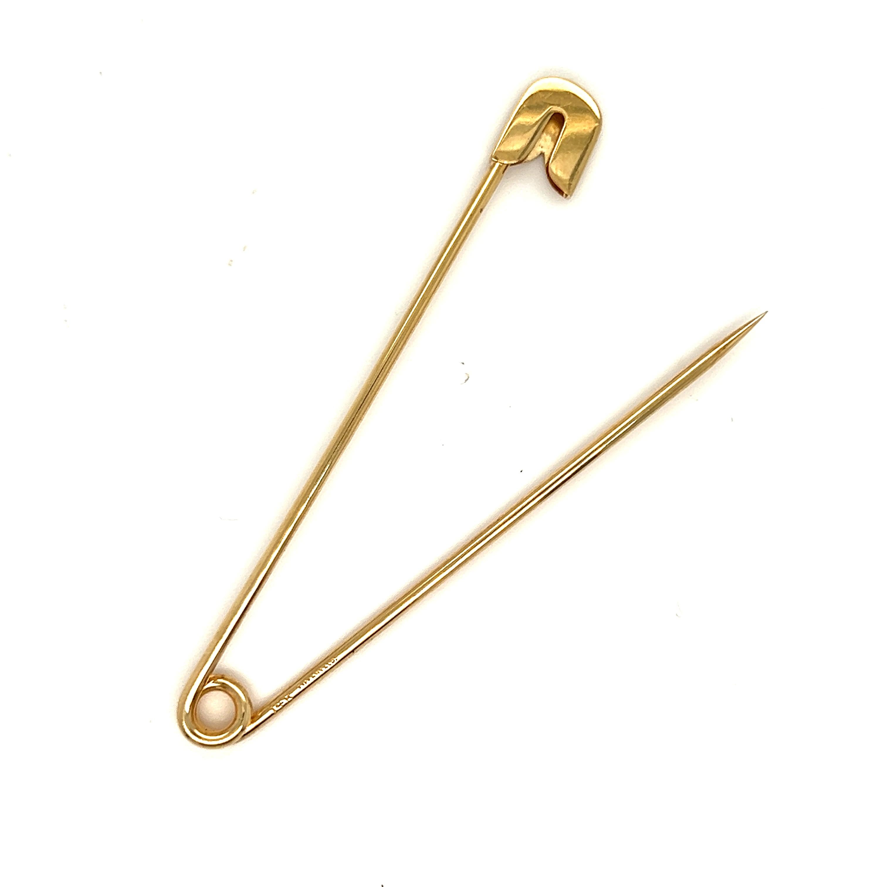 Rétro Broche/pièce vintage Tiffany & Co en or jaune 14 carats. en vente