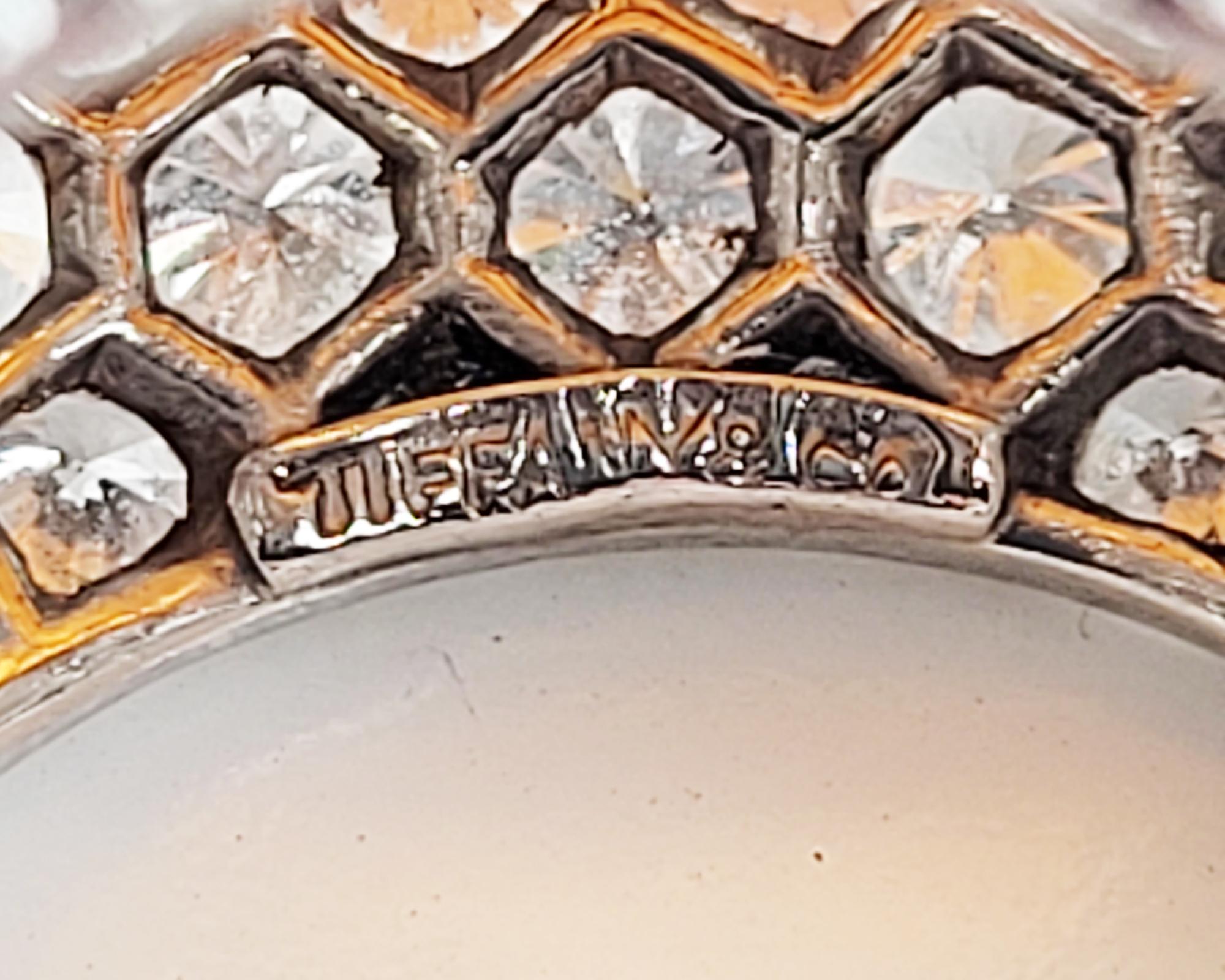 Emerald Cut Tiffany & Co. Vintage Citrine Diamond Cocktail Bombe Ring For Sale