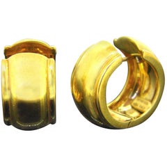 Tiffany & Co. Vintage Creoles Yellow Gold Hoop Earrings