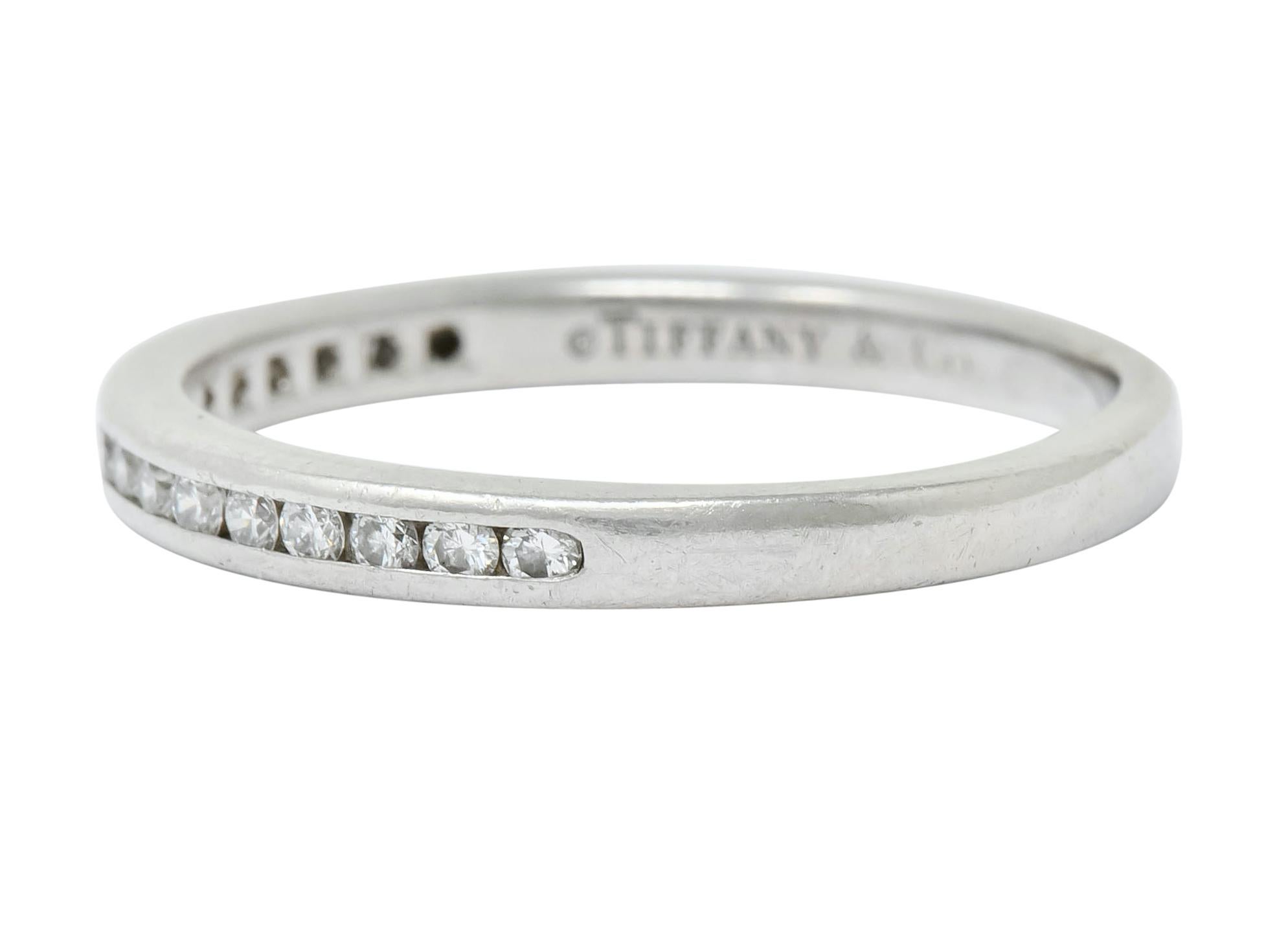 Contemporary Tiffany & Co. Vintage Diamond Anniversary Stacking Band Ring