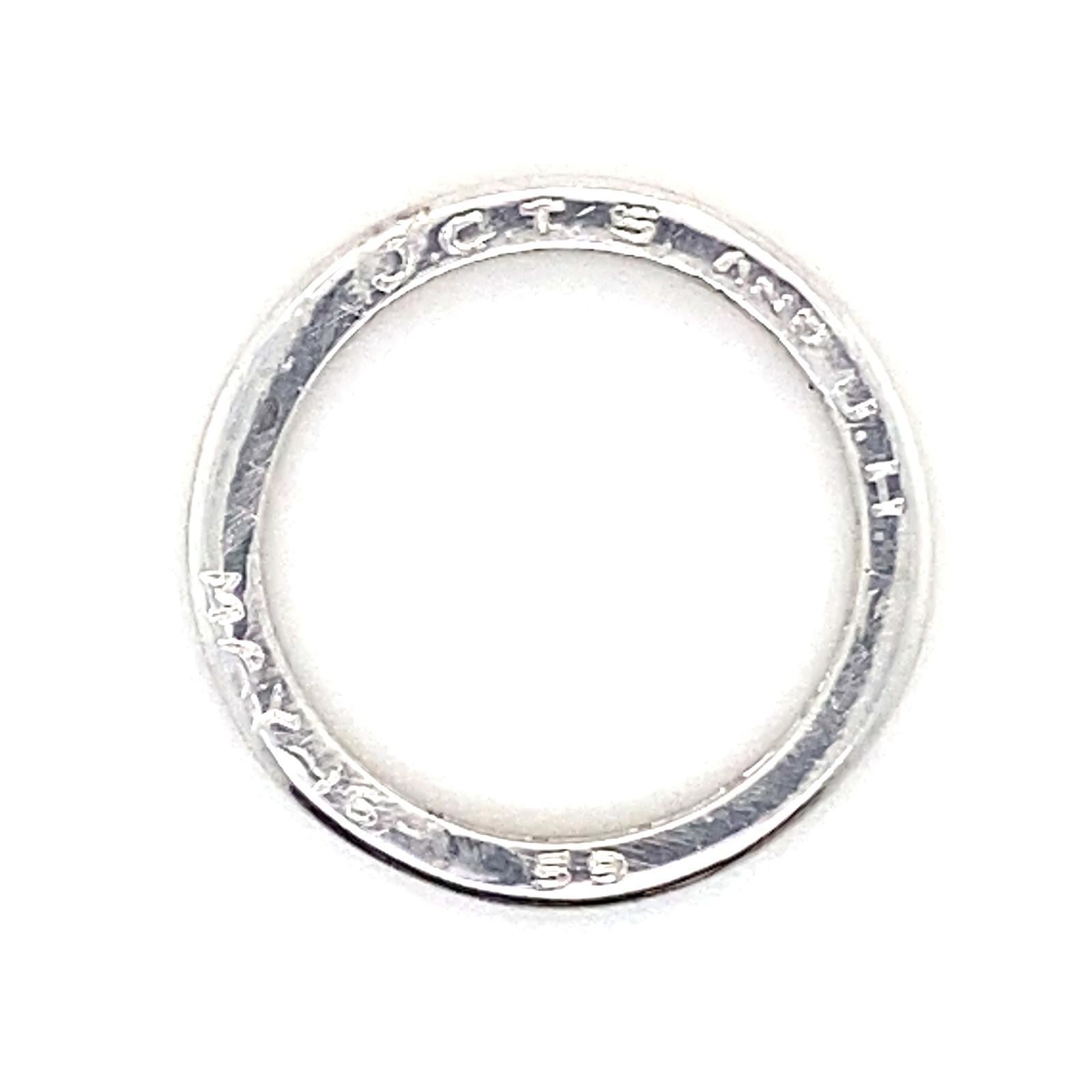 Tiffany & Co Vintage Diamond Full Eternity Ring Platinum, Circa 1950 In Good Condition For Sale In London, GB