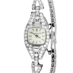 Tiffany & Co. Vintage Diamond Platinum Watch