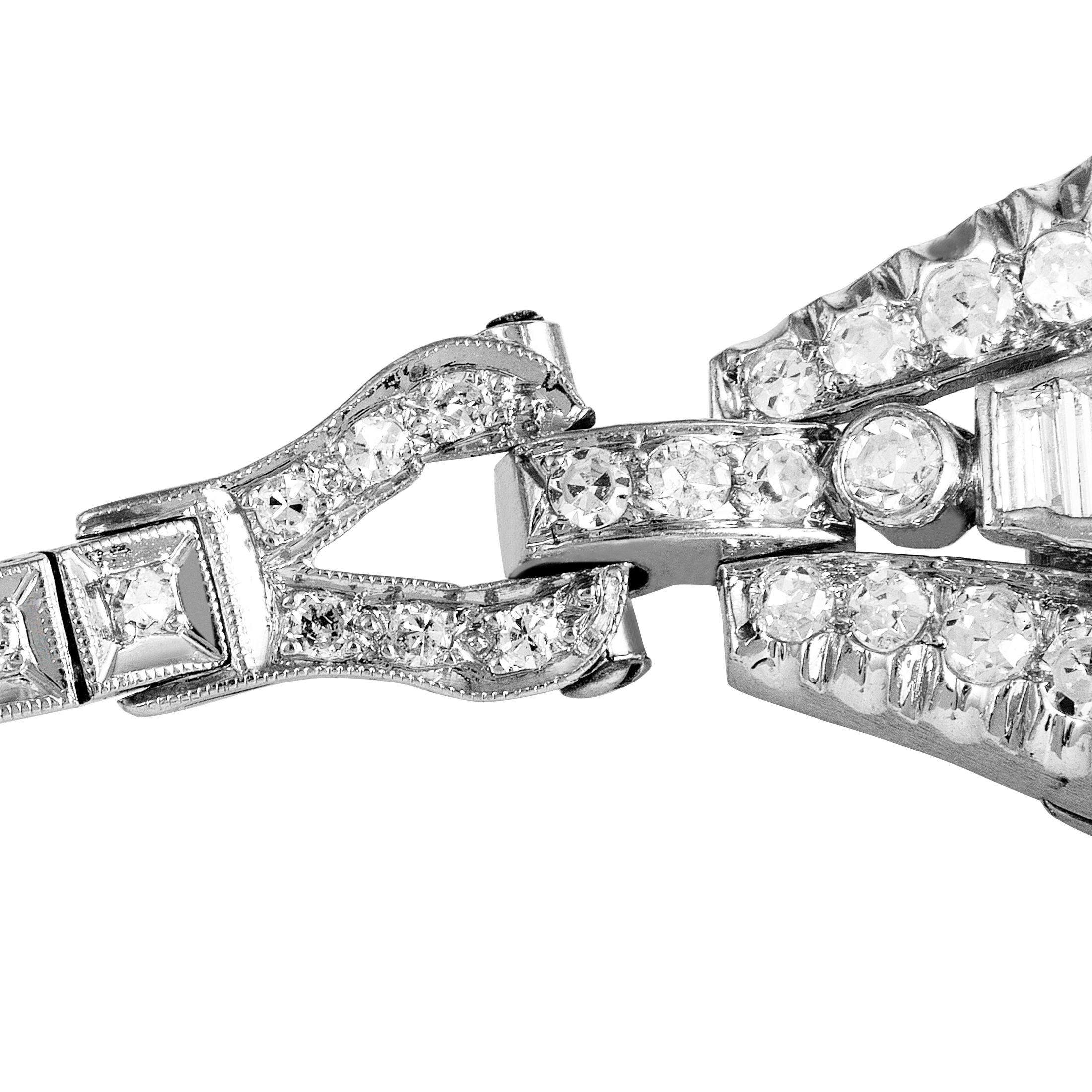 Tiffany & Co. Vintage Diamond Platinum Watch In Excellent Condition In Southampton, PA
