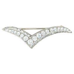 Tiffany & Co. Vintage Diamond Seagull Brooch, Platinum