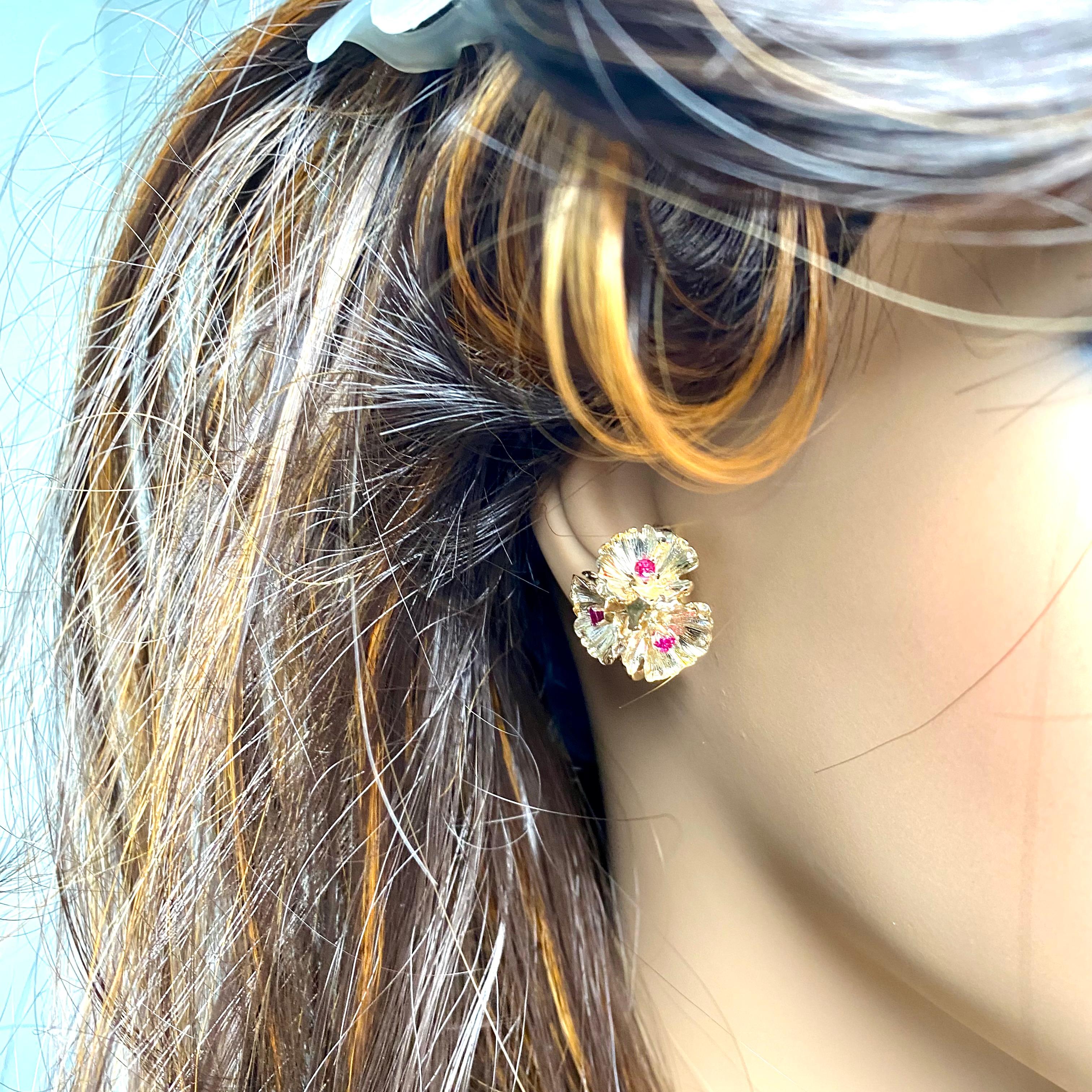 tiffany ruby earrings