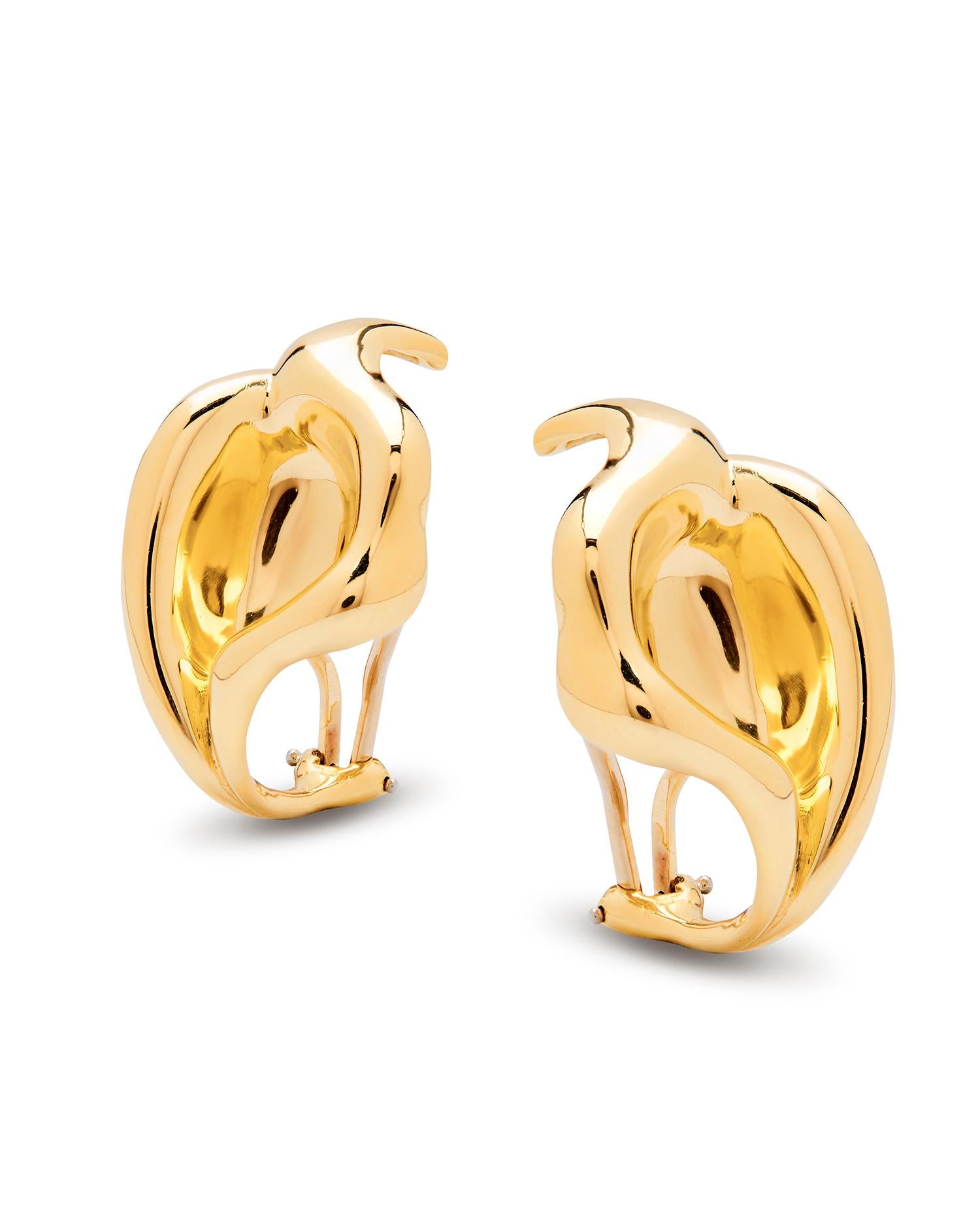 Pendientes Elsa Peretti Lily Vintage Tiffany & Co Circa 1970s en Bueno estado para la venta en Addlestone, GB