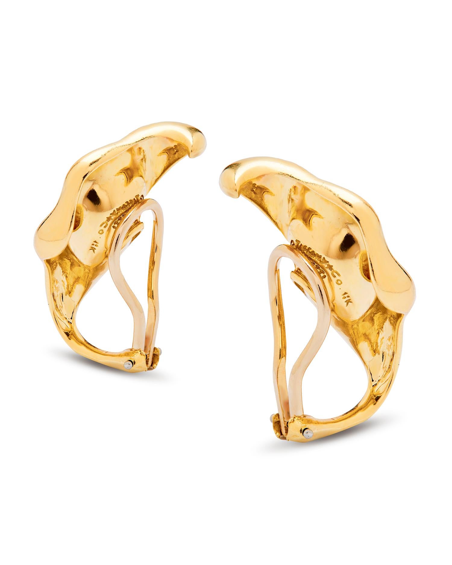 Femenino o masculino Pendientes Elsa Peretti Lily Vintage Tiffany & Co Circa 1970s en venta