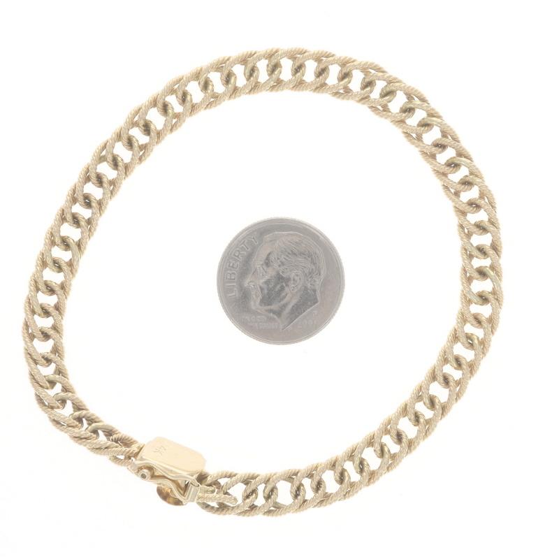 Tiffany & Co. Vintage Fancy Curb Chain Bracelet 7 1/4