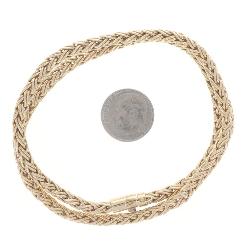 Tiffany & Co. Vintage Fancy Wheat Chain Necklace 16