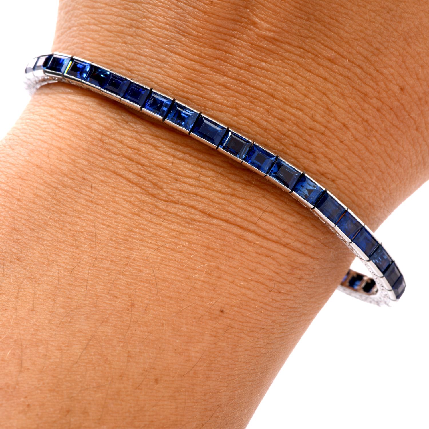 sapphire tennis bracelet