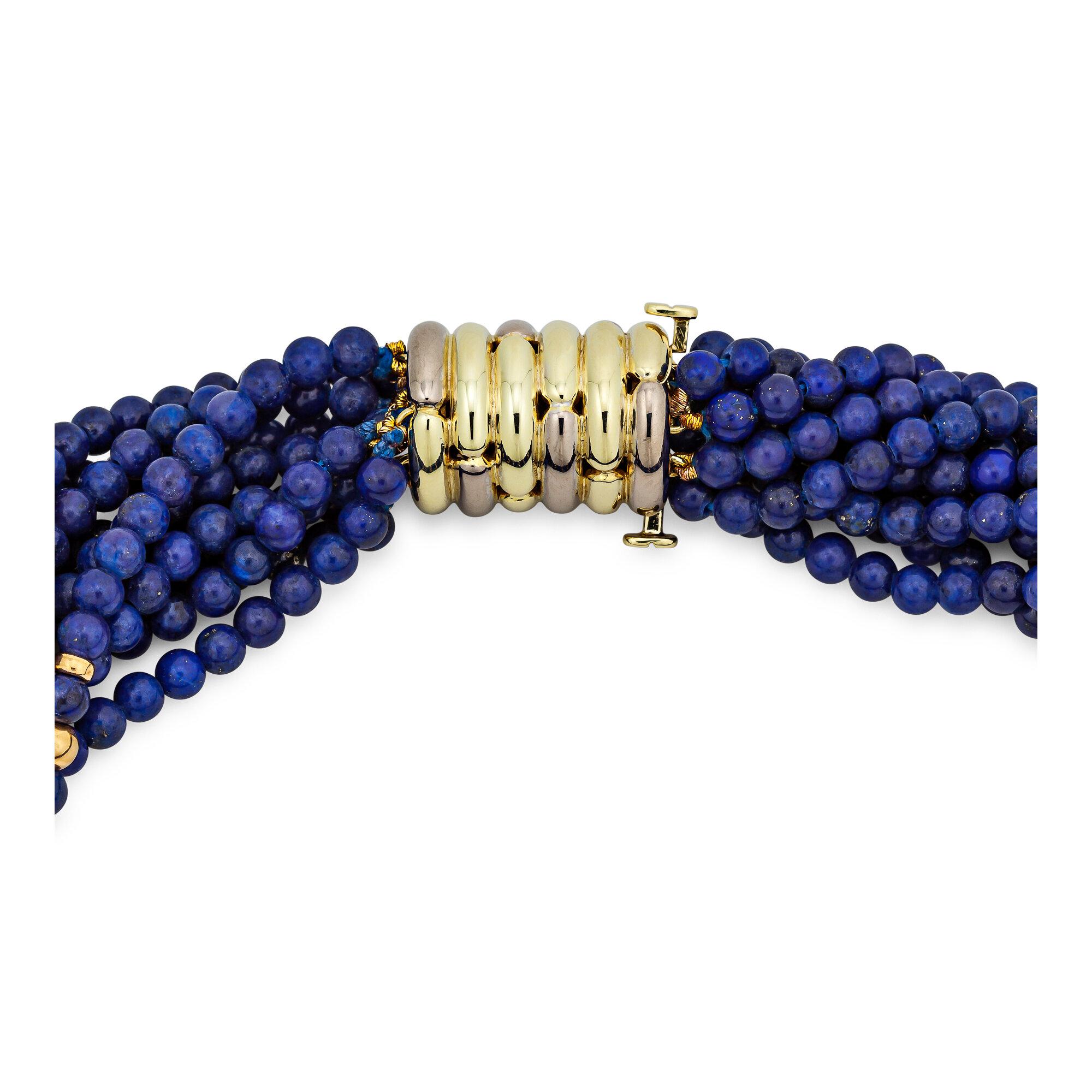 gold bead choker necklace