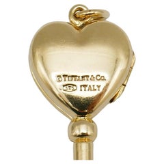 Tiffany & Co. Vintage Gold Heart Key Locket Pendant