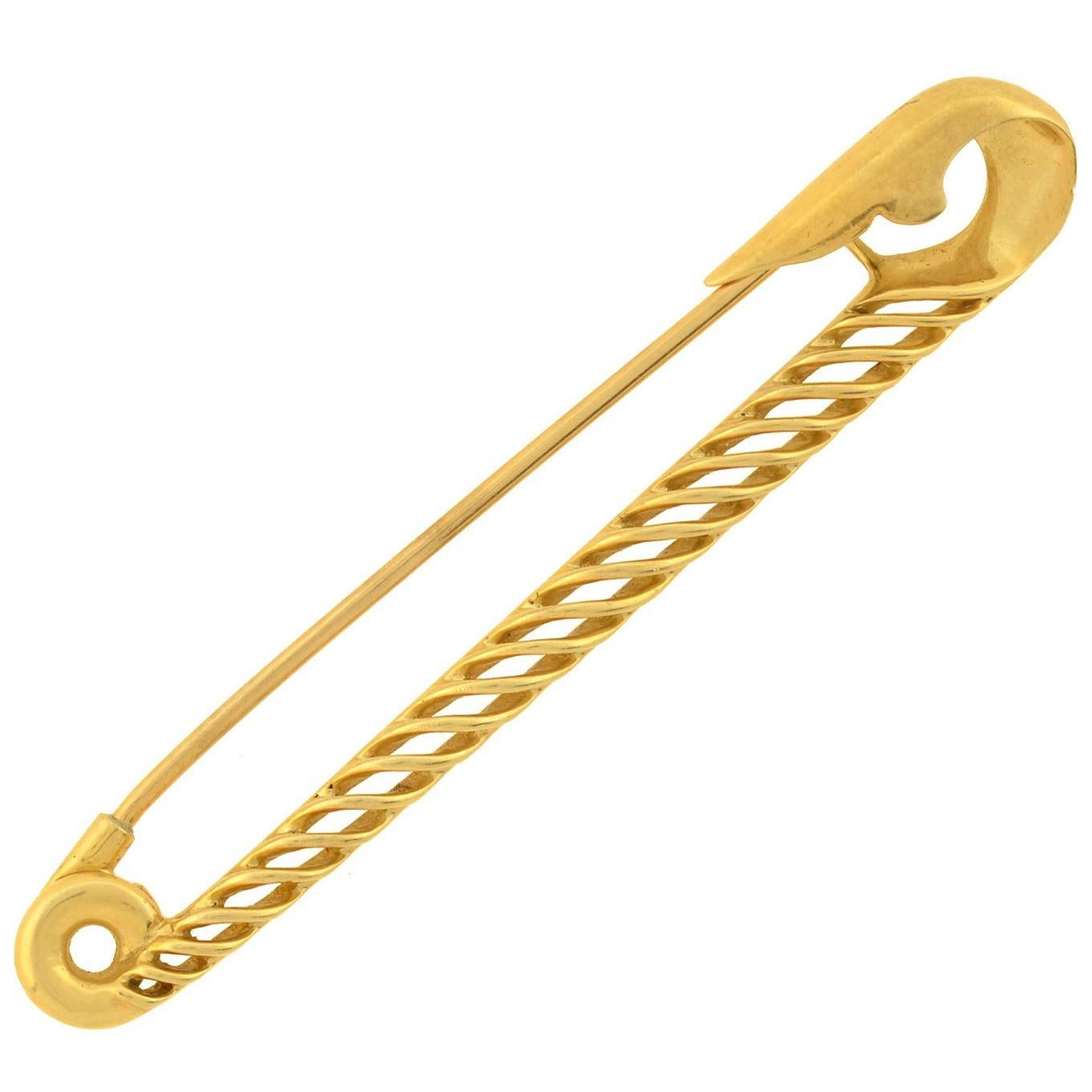 Tiffany & Co. Vintage Gold Safety Pin