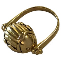 Tiffany & Co. Vintage Skarabäus-Flip-Ring aus Gold