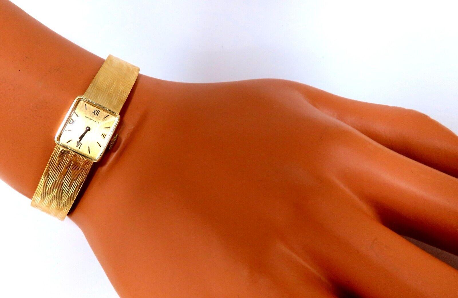 Tiffany & Co Vintage Gold Watch 18 Karat For Sale 1