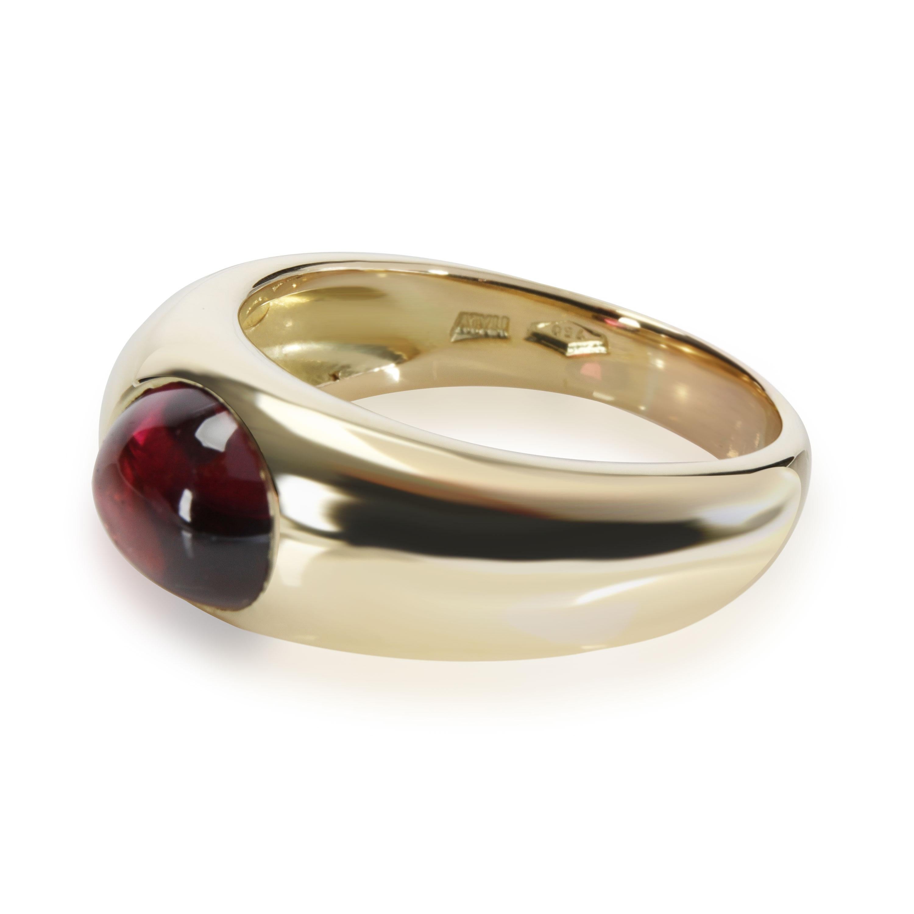 Modern Tiffany & Co. Vintage Gypsy Set Tourmaline Ring in 18k Yellow Gold