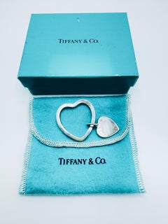 Tiffany & Co. Schlüsselanhänger im Vintage-Stil in Herzform, Sterlingsilber