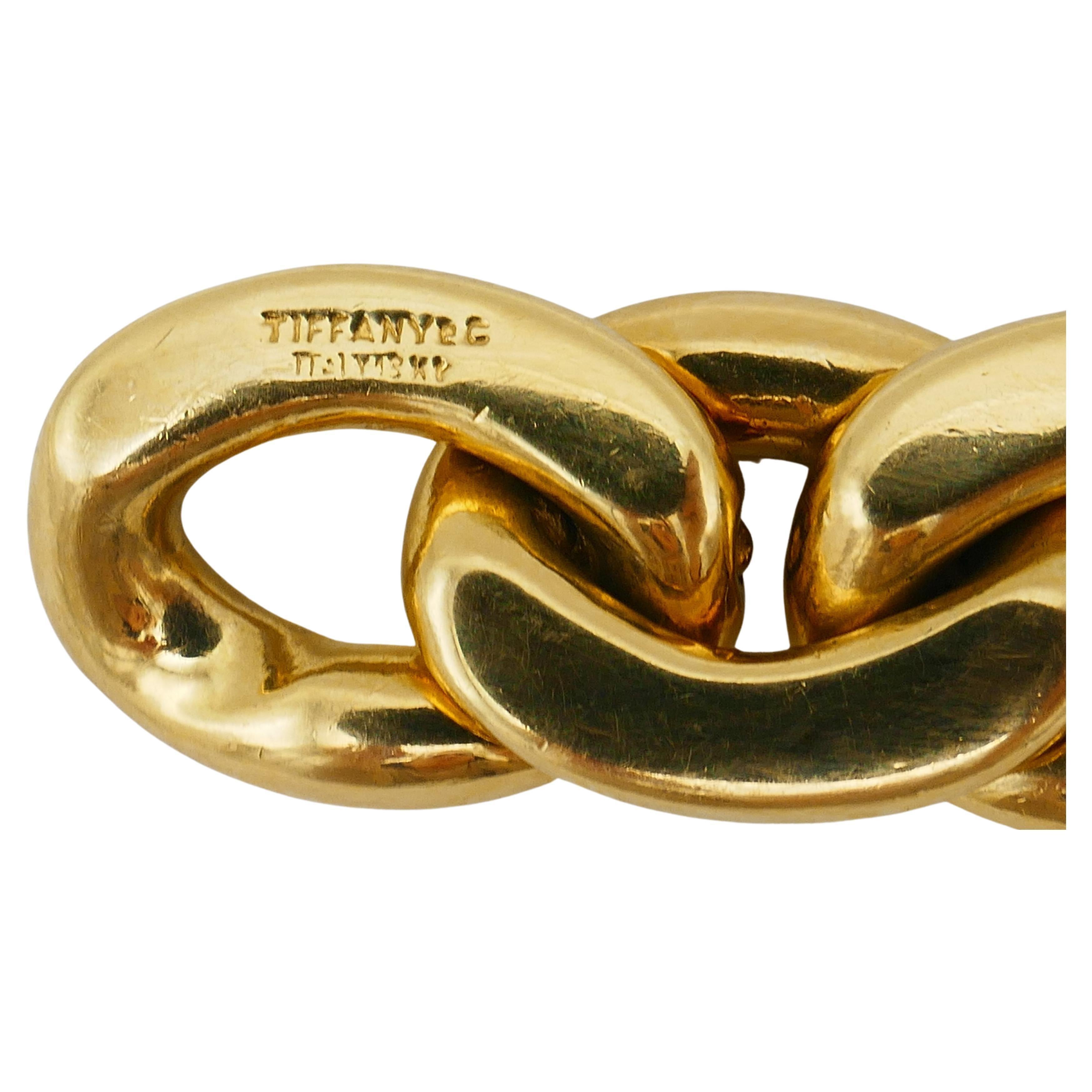 Tiffany & Co. Vintage Heavy Link Unisex Chain Bracelet 3