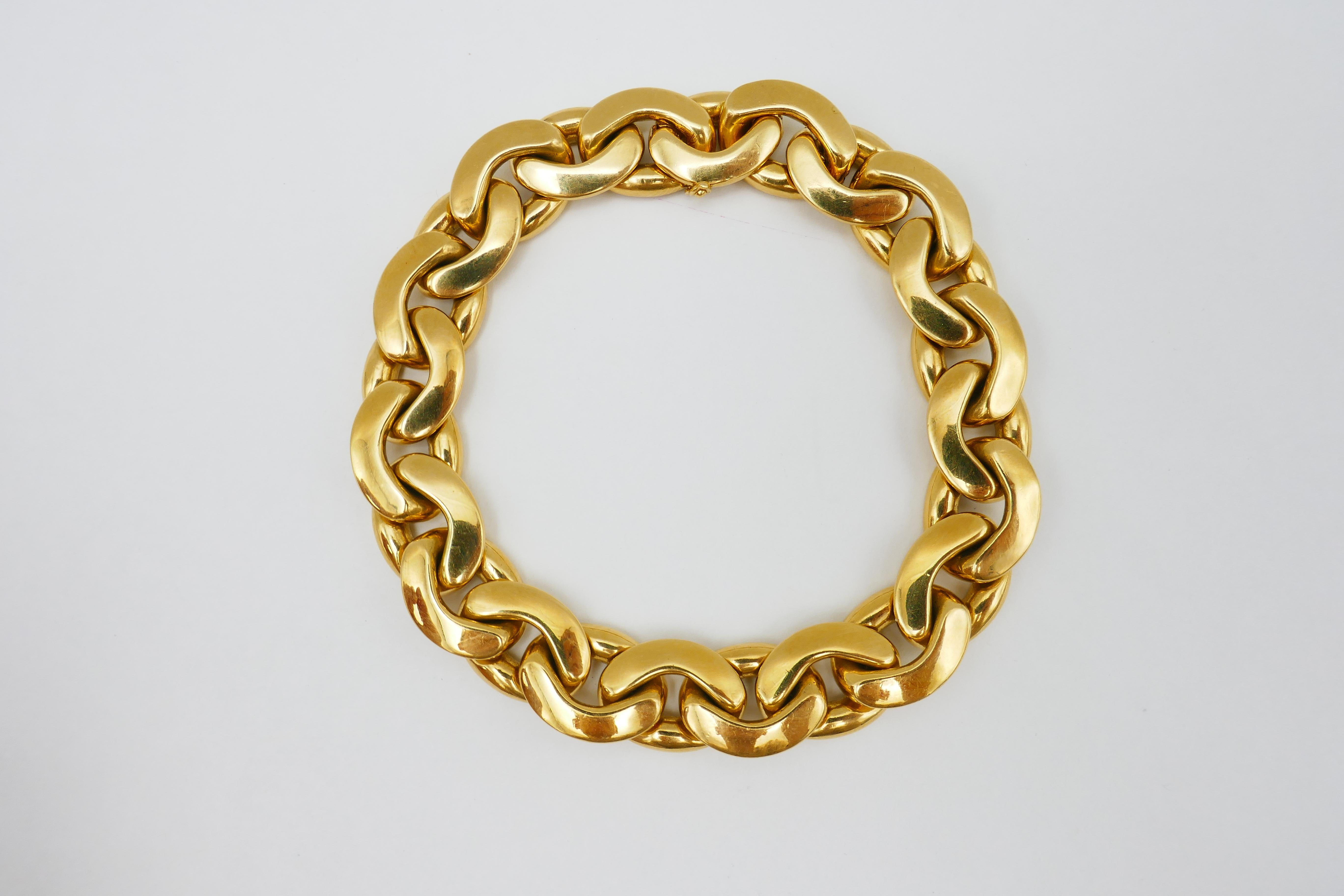 Tiffany & Co. Vintage Heavy Link Unisex Chain Bracelet 6