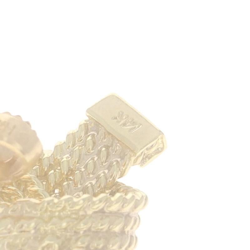 Tiffany & Co. Vintage Knot Seil strukturierte Detaillierung Ohrstecker Gelbgold 14k im Angebot 1